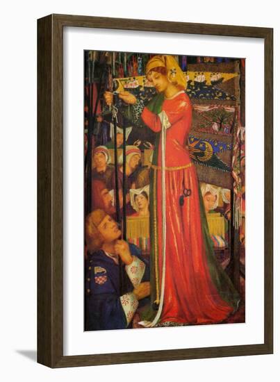 Before the Battle-Dante Gabriel Rossetti-Framed Art Print