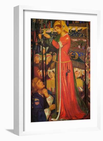 Before the Battle-Dante Gabriel Rossetti-Framed Art Print