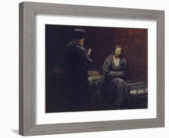 Before the Confession, 1879-1885-Ilya Yefimovich Repin-Framed Giclee Print