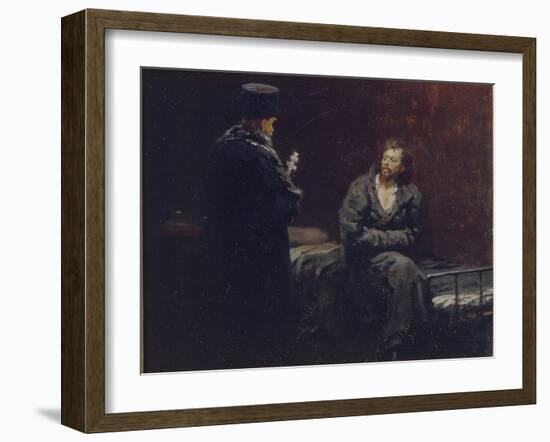 Before the Confession, 1879-1885-Ilya Yefimovich Repin-Framed Giclee Print