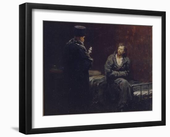 Before the Confession, 1879-1885-Ilya Yefimovich Repin-Framed Giclee Print