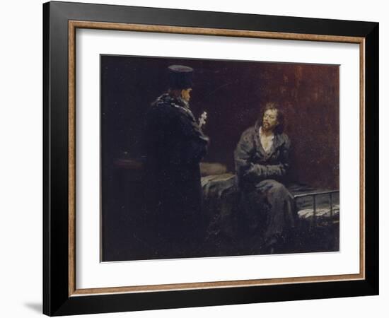 Before the Confession, 1879-1885-Ilya Yefimovich Repin-Framed Giclee Print