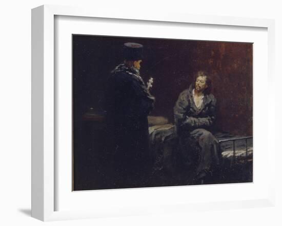 Before the Confession, 1879-1885-Ilya Yefimovich Repin-Framed Giclee Print