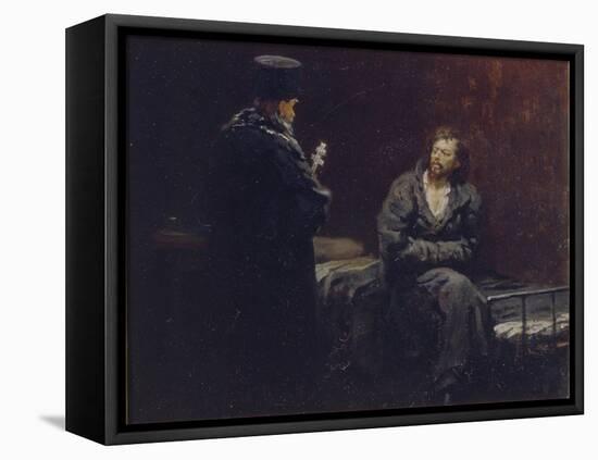 Before the Confession, 1879-1885-Ilya Yefimovich Repin-Framed Premier Image Canvas