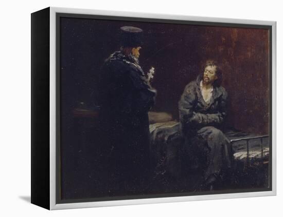 Before the Confession, 1879-1885-Ilya Yefimovich Repin-Framed Premier Image Canvas