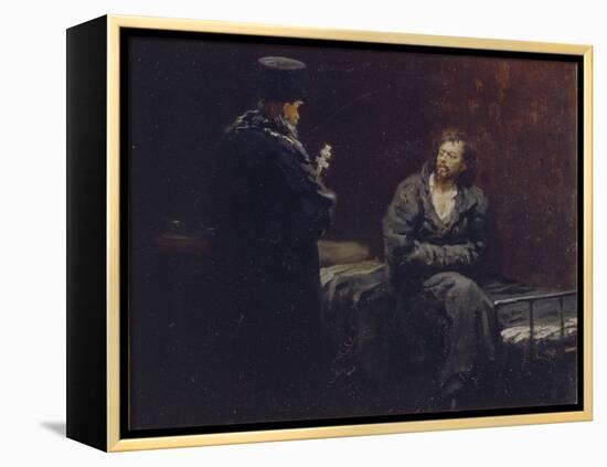 Before the Confession, 1879-1885-Ilya Yefimovich Repin-Framed Premier Image Canvas