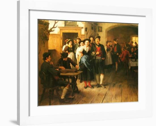 Before the Dance-Franz Von Defregger-Framed Art Print