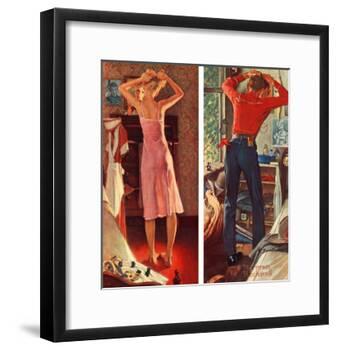 "Before the Date", September 24,1949-Norman Rockwell-Framed Giclee Print