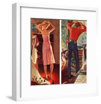 "Before the Date", September 24,1949-Norman Rockwell-Framed Giclee Print