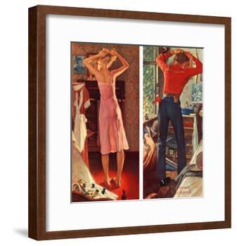 "Before the Date", September 24,1949-Norman Rockwell-Framed Giclee Print