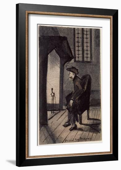 Before the Hearth-Vincent van Gogh-Framed Art Print