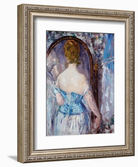 Before the Mirror-Edouard Manet-Framed Art Print