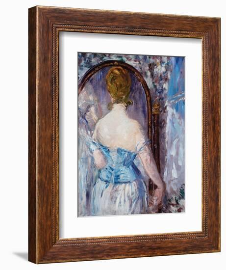 Before the Mirror-Edouard Manet-Framed Art Print