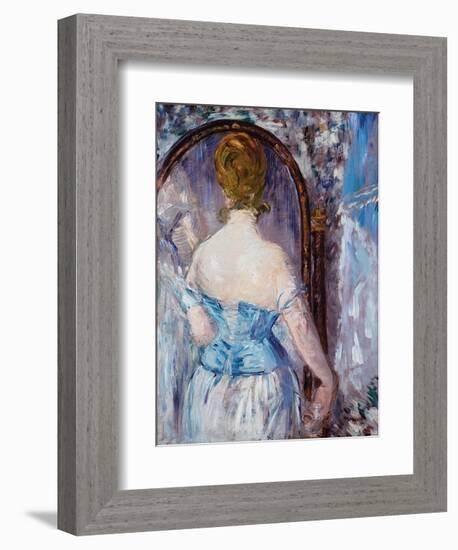 Before the Mirror-Edouard Manet-Framed Art Print