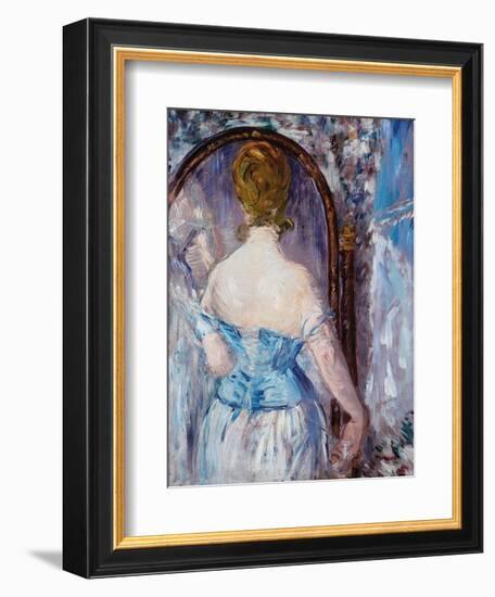 Before the Mirror-Edouard Manet-Framed Art Print