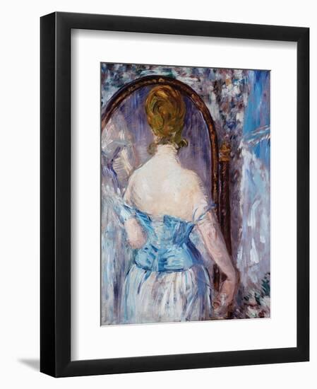 Before the Mirror-Edouard Manet-Framed Art Print