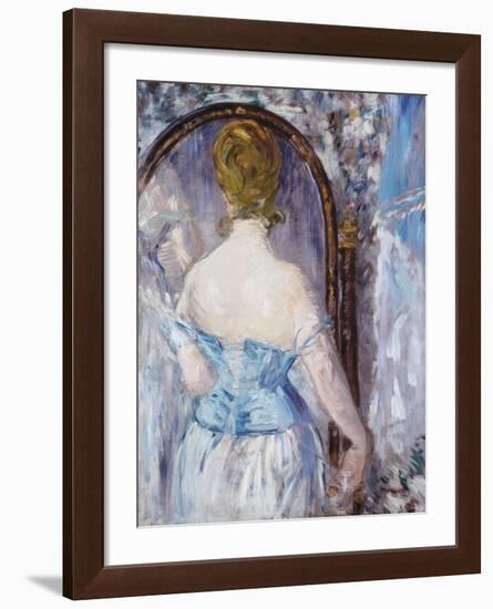 Before the Mirror-Edouard Manet-Framed Art Print