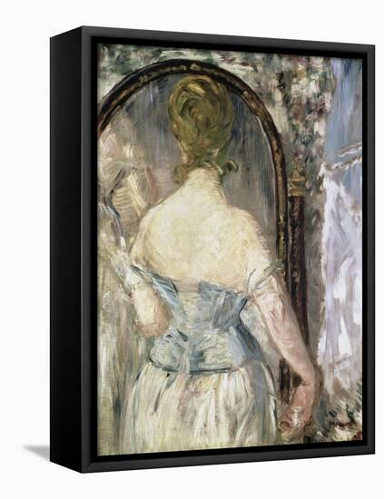 Before the Mirror-Edouard Manet-Framed Premier Image Canvas