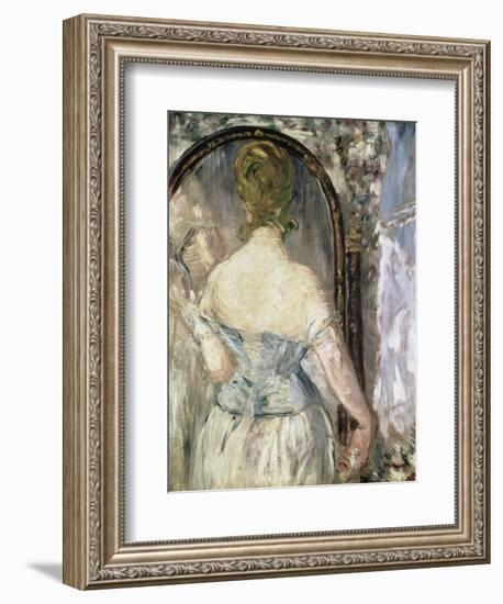 Before the Mirror-Edouard Manet-Framed Giclee Print