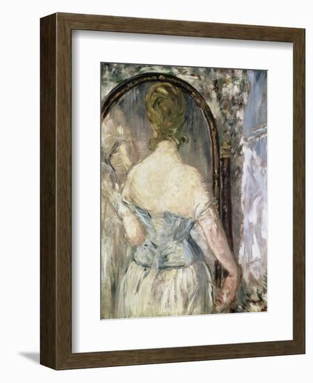 Before the Mirror-Edouard Manet-Framed Giclee Print