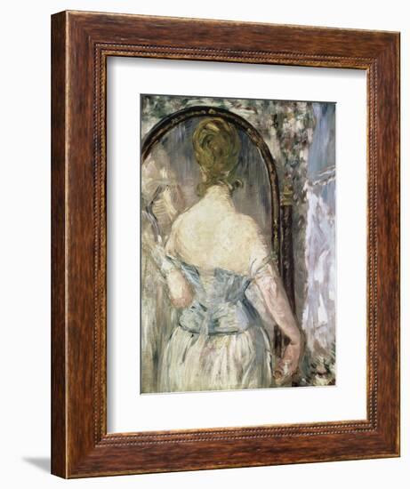 Before the Mirror-Edouard Manet-Framed Giclee Print