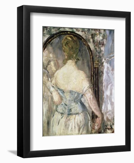 Before the Mirror-Edouard Manet-Framed Giclee Print