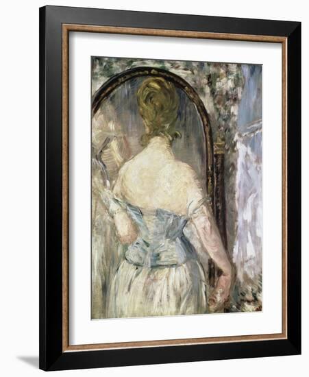 Before the Mirror-Edouard Manet-Framed Giclee Print