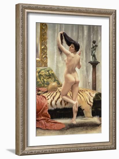 Before the Mirror-Robert Barrett Browning-Framed Giclee Print
