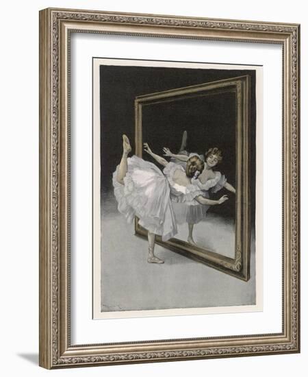 Before the Mirror-Ferdinand Von Reznicek-Framed Art Print