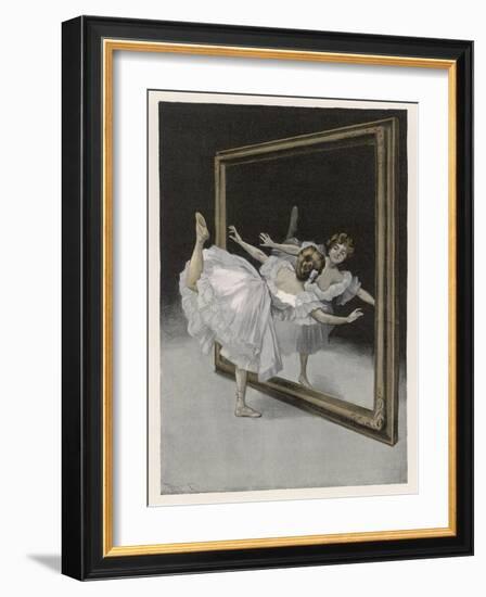 Before the Mirror-Ferdinand Von Reznicek-Framed Art Print