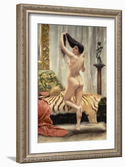 Before the Mirror-Robert Barrett Browning-Framed Giclee Print