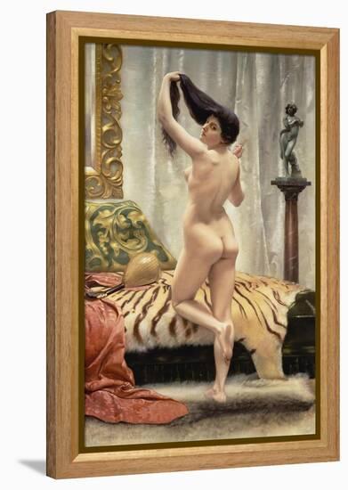 Before the Mirror-Robert Barrett Browning-Framed Premier Image Canvas