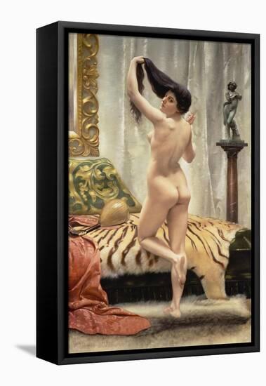 Before the Mirror-Robert Barrett Browning-Framed Premier Image Canvas