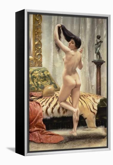 Before the Mirror-Robert Barrett Browning-Framed Premier Image Canvas