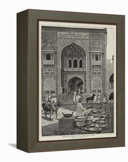 Before the Mosque of the Wazir Khan, Lahore-Harry Hamilton Johnston-Framed Premier Image Canvas