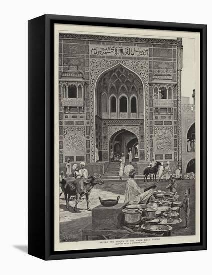 Before the Mosque of the Wazir Khan, Lahore-Harry Hamilton Johnston-Framed Premier Image Canvas