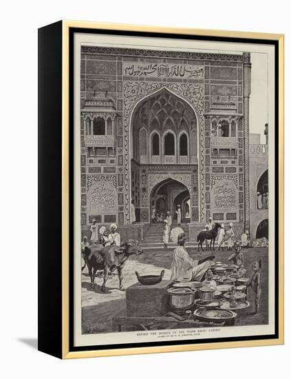 Before the Mosque of the Wazir Khan, Lahore-Harry Hamilton Johnston-Framed Premier Image Canvas