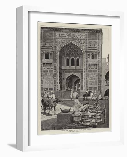 Before the Mosque of the Wazir Khan, Lahore-Harry Hamilton Johnston-Framed Giclee Print