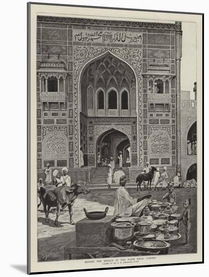 Before the Mosque of the Wazir Khan, Lahore-Harry Hamilton Johnston-Mounted Giclee Print