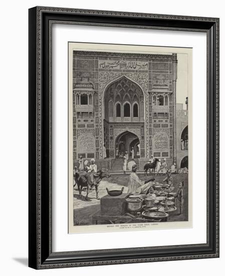 Before the Mosque of the Wazir Khan, Lahore-Harry Hamilton Johnston-Framed Giclee Print