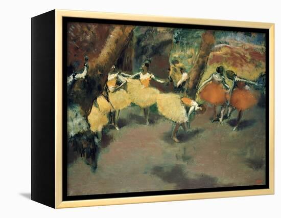 Before the Performance-Edgar Degas-Framed Premier Image Canvas