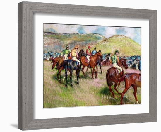 Before the Race, C.1893-Edgar Degas-Framed Giclee Print