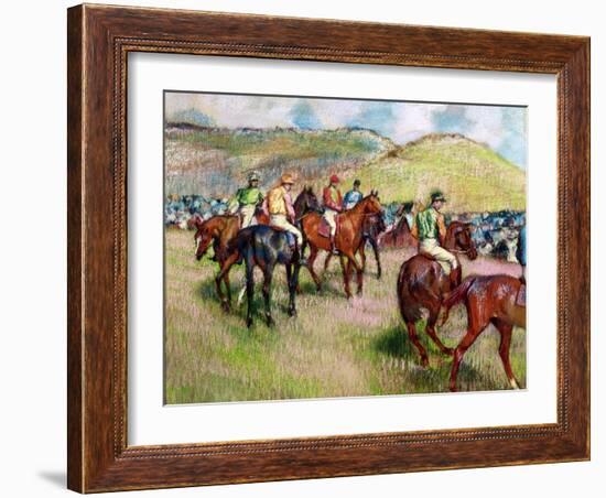 Before the Race, C.1893-Edgar Degas-Framed Giclee Print