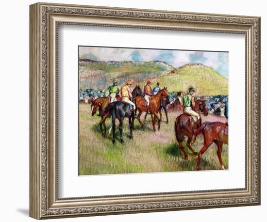 Before the Race, C.1893-Edgar Degas-Framed Giclee Print