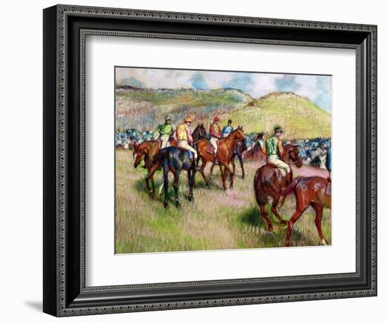 Before the Race, C.1893-Edgar Degas-Framed Giclee Print