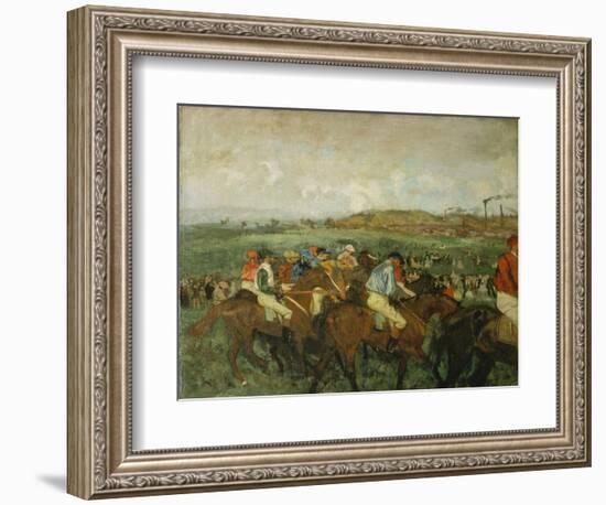 Before the Race (Course De Gentlemen), 1862-Edgar Degas-Framed Giclee Print