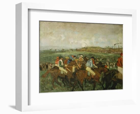 Before the Race (Course De Gentlemen), 1862-Edgar Degas-Framed Giclee Print