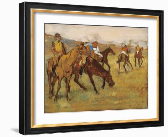 Before the Race-Edgar Degas-Framed Premium Giclee Print