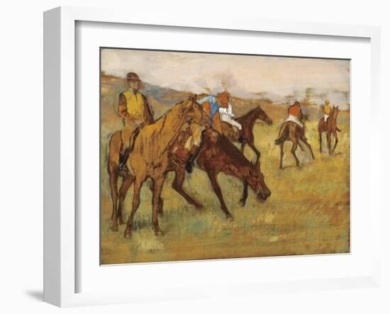 Before the Race-Edgar Degas-Framed Premium Giclee Print