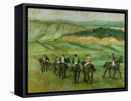 Before the Race-Edgar Degas-Framed Premier Image Canvas
